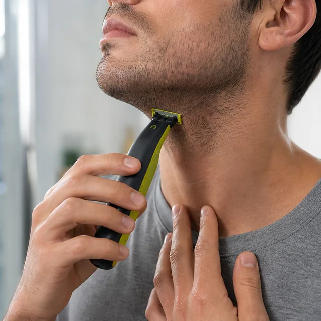 Stubble maintenance grooming scene